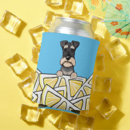 KiniArt Life Lemons Schnauzer kann kühlen Dosenkühler