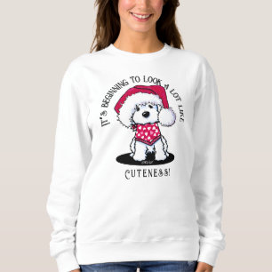 KiniArt Maltese Christmas Sweatshirt