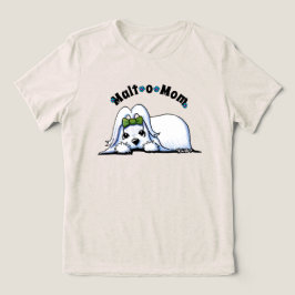KiniArt Maltesische Mama Tri-Blend Shirt
