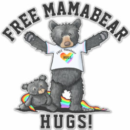 KiniArt Mama Bear Hugs Sticker