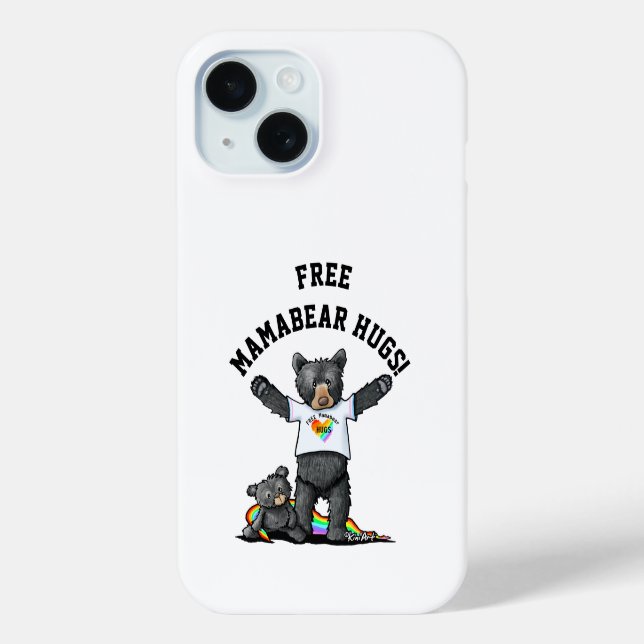 KiniArt Mamabear Hugs Case-Mate iPhone Hülle (Rückseite)