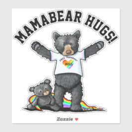 KiniArt Mamabear Hugs Sticker