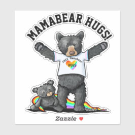 KiniArt Mamabear Hugs Sticker