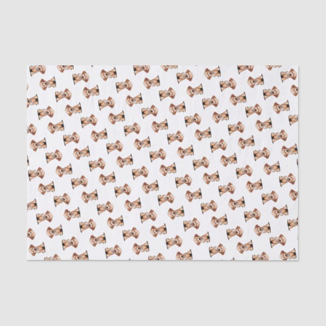 KiniArt MiniGoldendoodle Seidenpapier (Vorderseite)