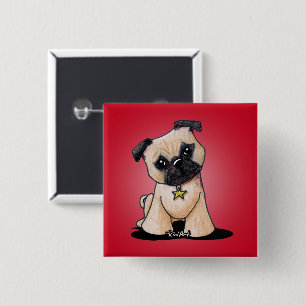 KiniArt-Mops Button