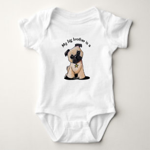 KiniArt Mops-kleiner Bruder Baby Strampler