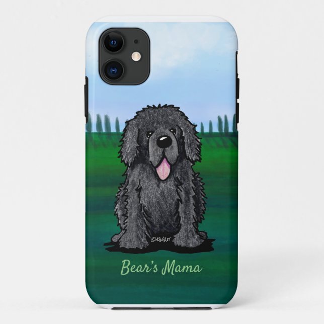 KiniArt Neufundland Dog Case-Mate iPhone Hülle (Rückseite)