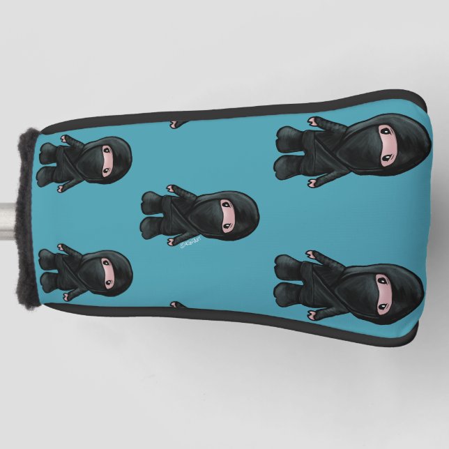 KiniArt Ninja Golf Headcover (Vorderseite)
