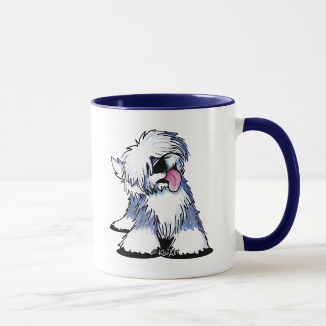 KiniArt OE Sheepdog Custom-Tasse Tasse (Rechts)