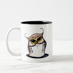 KiniArt Owl Zweifarbige Tasse