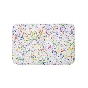 KiniArt Paint Splattered Badematte