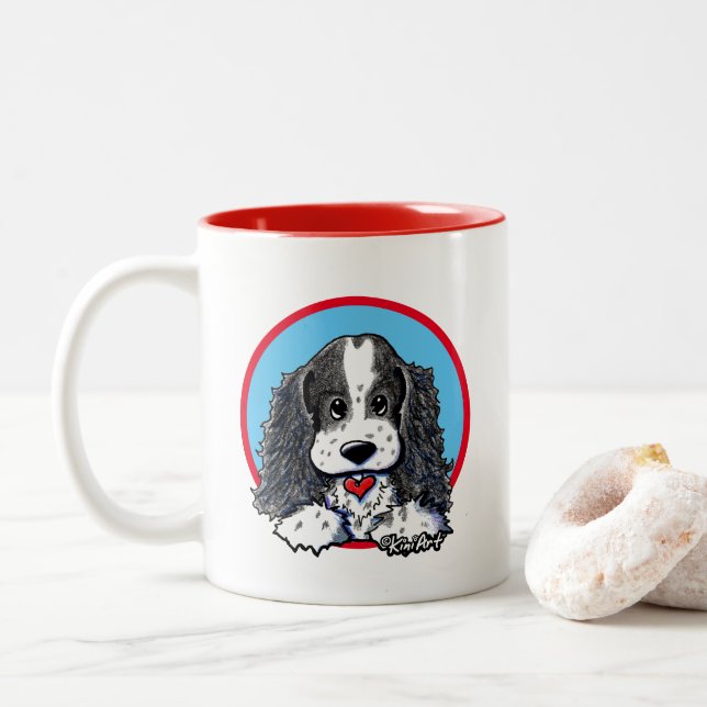 KiniArt Parti Cocker Spanische Tasse (Mit Donut)
