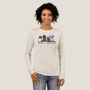 KiniArt Party Dogs T-Shirt Tri-Blend Shirt