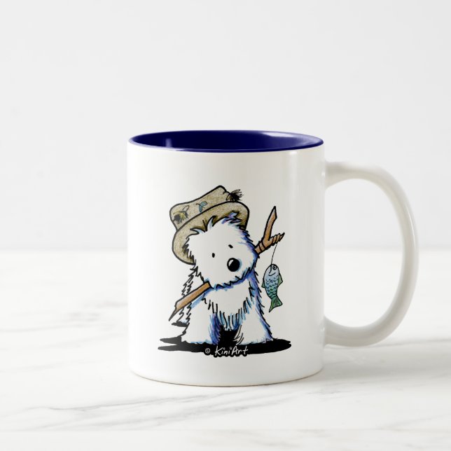 KiniArt Pêche Westie Mug (Droit)