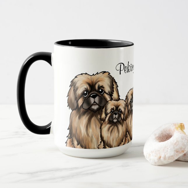 KiniArt Pekingese Tasse (Mit Donut)