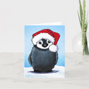 KiniArt Penguin Chick Weihnachtskarte Dankeskarte