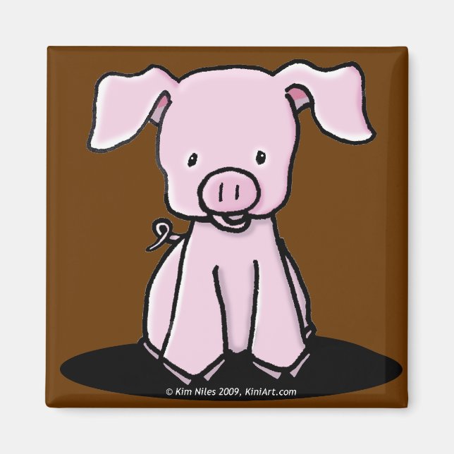 KiniArt Piglet Magnet (Vorne)