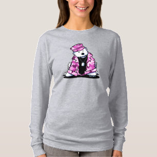 KiniArt Pink Camouflage Westie T - Shirt