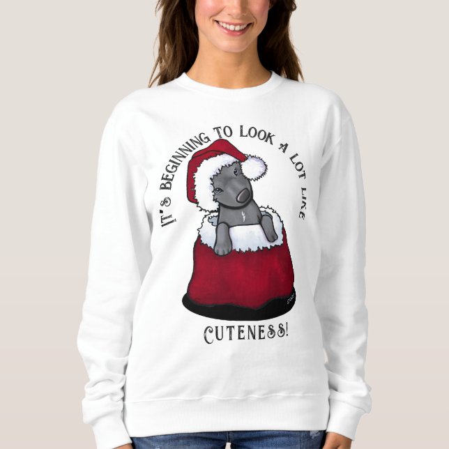 KiniArt Pitbull Christmas Sweatshirt (Vorderseite)