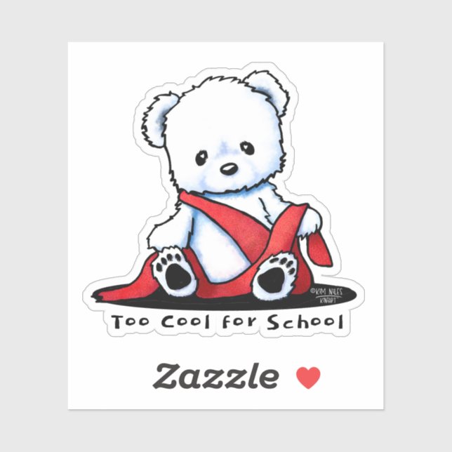 KiniArt Polar Bear Cub Sticker (Blatt)