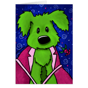 KiniArt Rufus Hund Valentinskarte