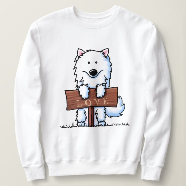 KiniArt Samoyed Sweatshirt (Design vorne)