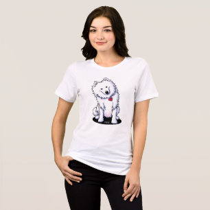 KiniArt Samoyed Tri-Blend Shirt