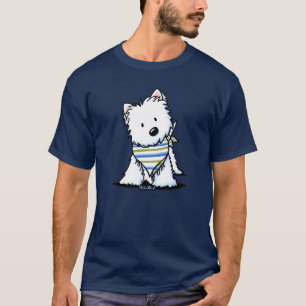 KiniArt Scarf Westie T - Shirt