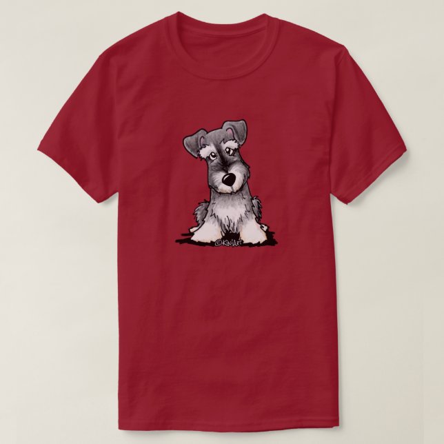 KiniArt Schnauzer Ears Down T-Shirt (Design vorne)