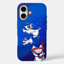 KiniArt Schnorchel Westies iPhone 16 Hülle