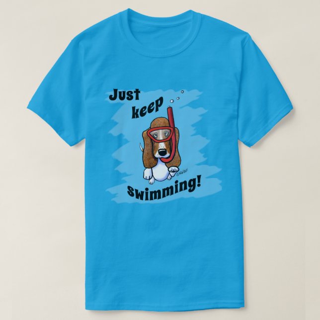 KiniArt Schnorchelbasset T-Shirt (Design vorne)