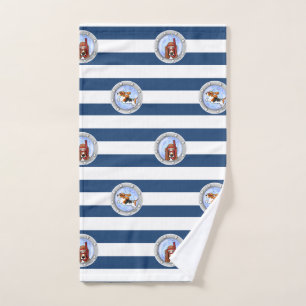 KiniArt Schnorcheln Basset Hounds Handtuch