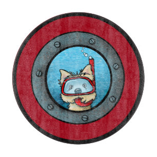 KiniArt Schnorcheln Cairn Terrier Schneidebrett