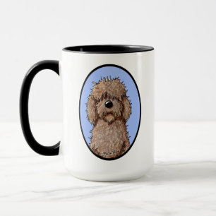 KiniArt Schokoladen-Gekritzel-Hund Tasse