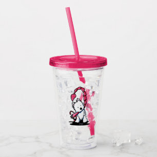 KiniArt Scorpio Westie Acrylic Tumbler Acryltrinkbecher