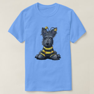 KiniArt Scottie Dog Bee T-Shirt