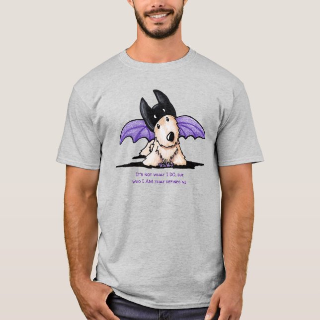 KiniArt Scottie Dog Halloween T-Shirt (Vorderseite)