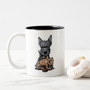 KiniArt Scottie T and Sassy Big Zweifarbige Tasse