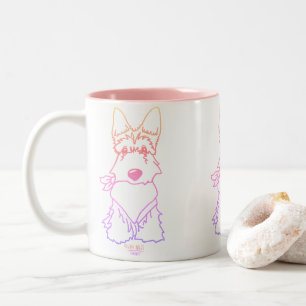 KiniArt Scottish Terrier Zweifarbige Tasse