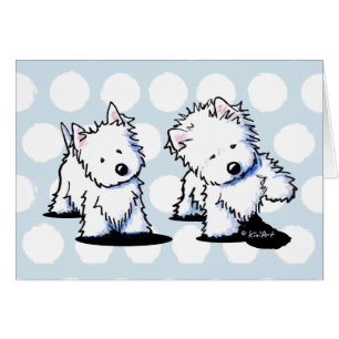 KiniArt Shadowboxing Westies Card