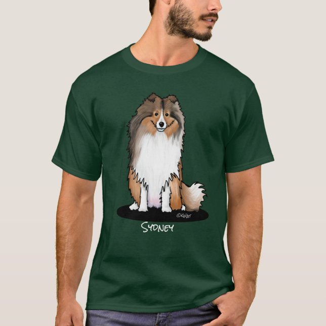 KiniArt Sheltie T-Shirt (Vorderseite)