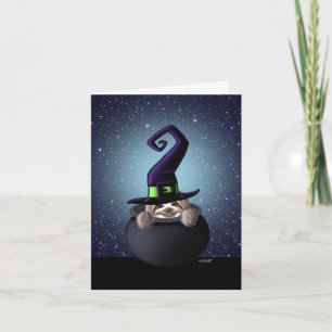 KiniArt Sloth Halloween Faltenkarte Karte