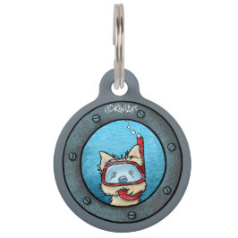 KiniArt Snorkel Cairn Pet ID-Tag Haustiermarke