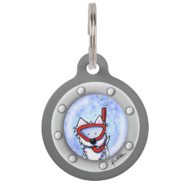 KiniArt Snorkel Westie Pet ID Tag Haustiermarke
