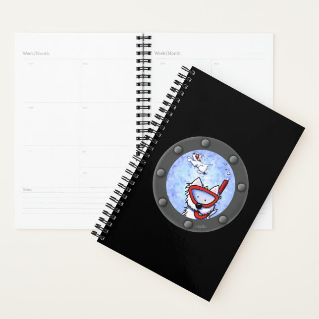 KiniArt Snorkel Westie Porthole Planner Planer (Anzeige)