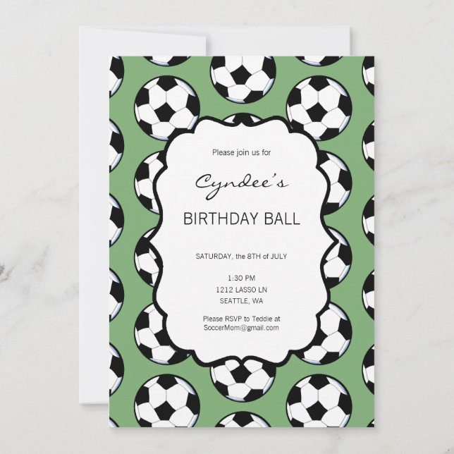 KiniArt Soccer Einladung (Rückseite)