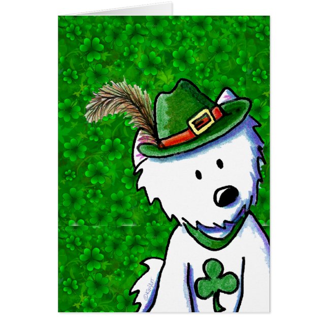 KiniArt St Paddy's Day Westie (Vorne)