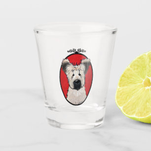 KiniArt Tawny Briard Shot Glass Schnapsglas