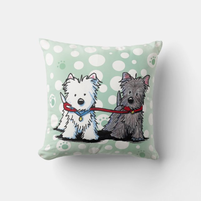 KiniArt Terriers American MoJo Pillows Kissen (Vorderseite)