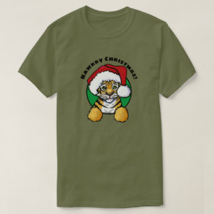 KiniArt Tiger Cub Weihnachten T-Shirt